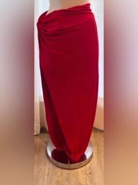 Women’s Red Maxi Skirt